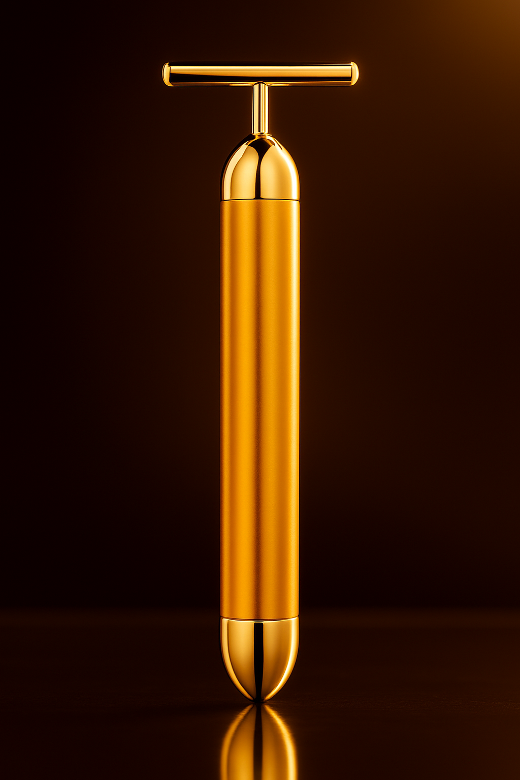 24K Gold Energy Beauty Bar Electric Facial Massage Roller
